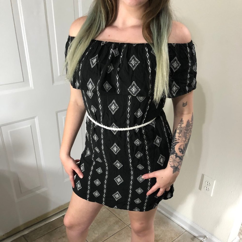 Black Diamond Paisley Dress